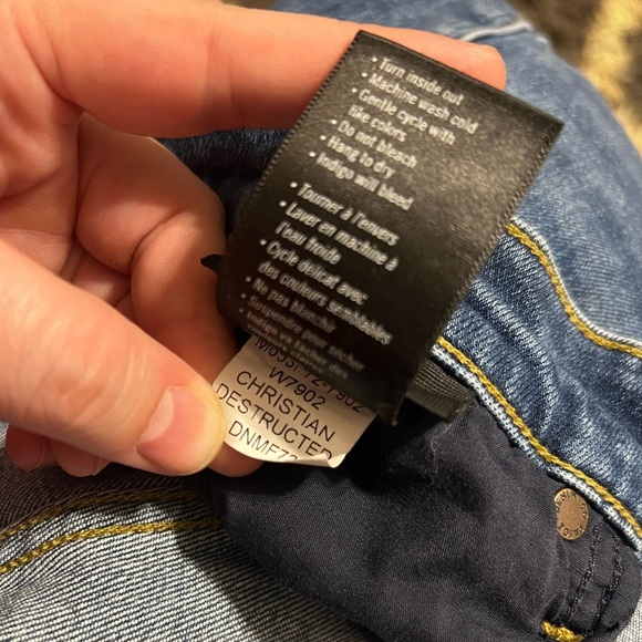 Paige Lennox Slim-Fit Distressed Jeans In Christian Destructed - Picture 6 of 11